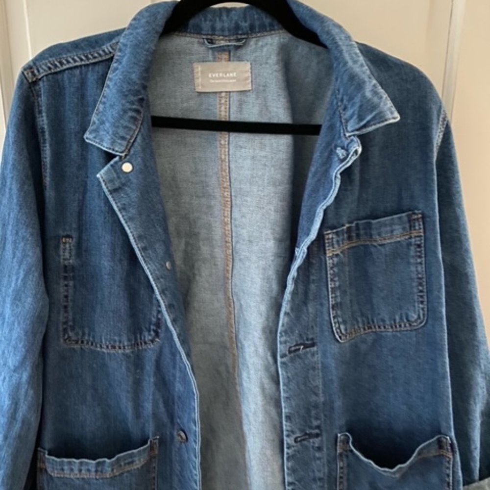 Everlane Denim Chore Jacket, Dark Indigo